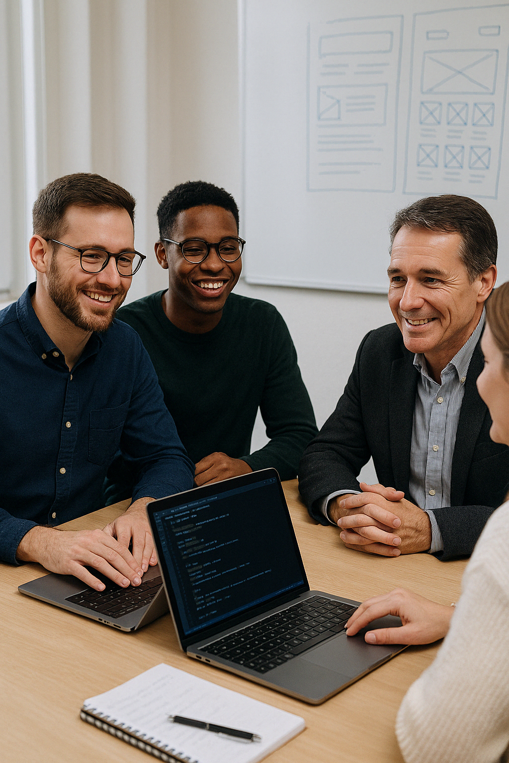 Team bei der Prozessoptimierung